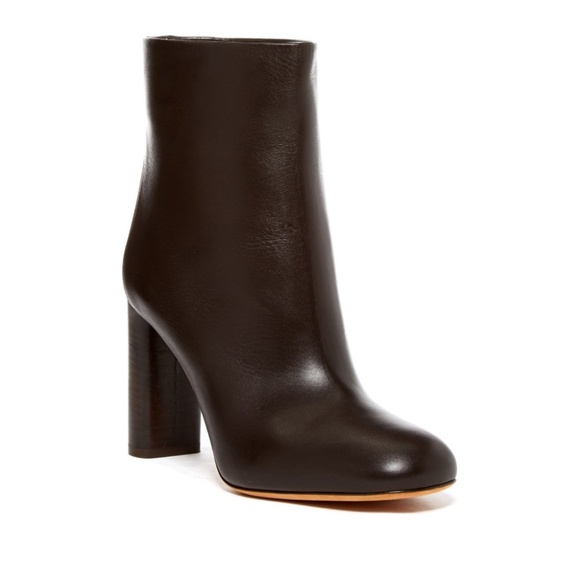 Vince Shoes - Vince Womens Paige Chocolate Leather Ankle Boot